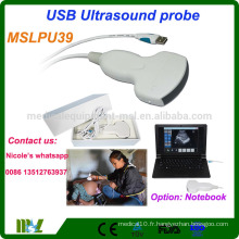 MSLPU39i La sonde à ultrasons USB à ultrasons ultra-fréquent et à fréquence multiple peut être utilisée avec un ordinateur portable, Win XP, Win7, Win8